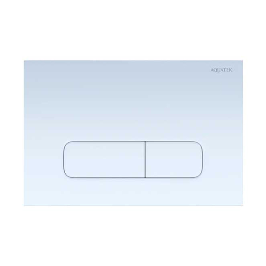 Панель смыва Aquatek KDI-0000013 белая, клавиши прямоугольные изображение