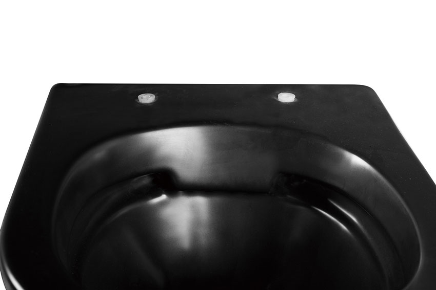 Унитаз подвесной Abber Bequem AC1100MB черный матовый, безободковый изображение