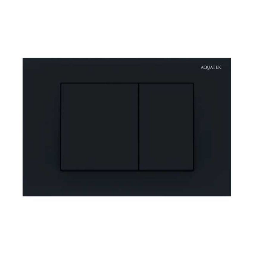 Панель смыва Aquatek KDI-0000012 черная матовая, клавиши квадрат изображение