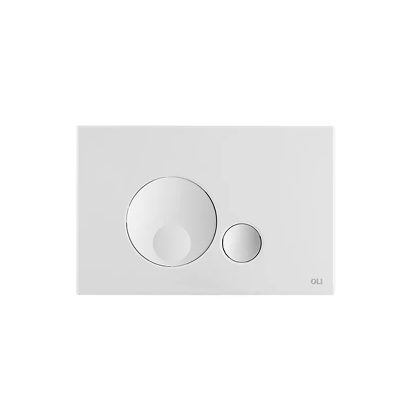 Кнопка смыва механическая Oli двойная Globe пластиковая белая изображение