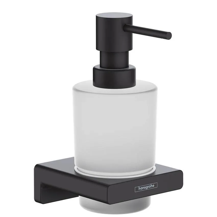 Дозатор для жидкого мыла Hansgrohe AddStoris 41745670 матовый чёрный изображение