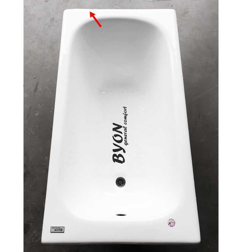 Чугунная ванна Byon B13 130 с небольшим дефектом c номером 1176