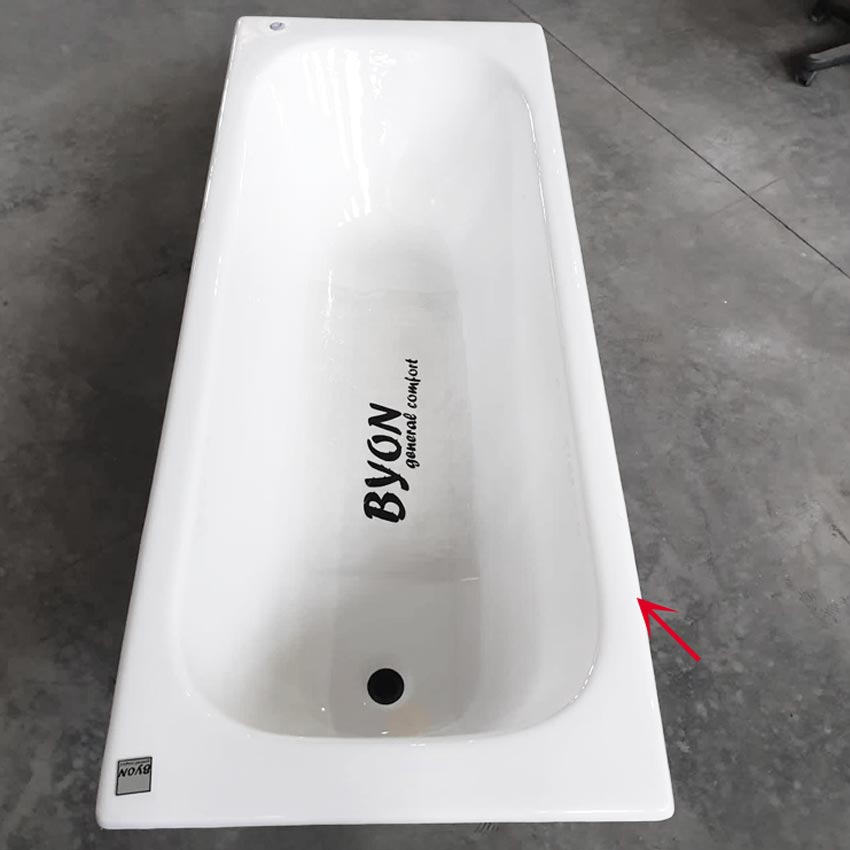 Чугунная ванна Byon B13 170 с небольшим дефектом c номером 2628