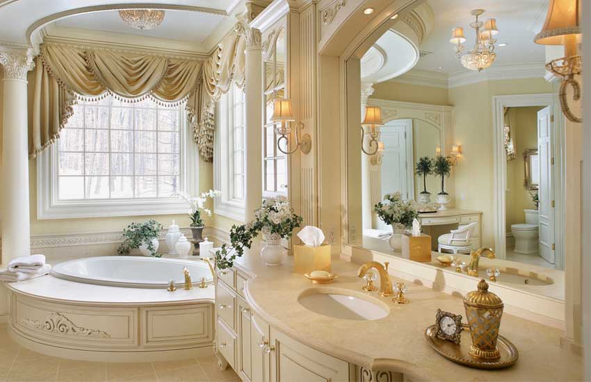 классический дизайн ванной комнаты