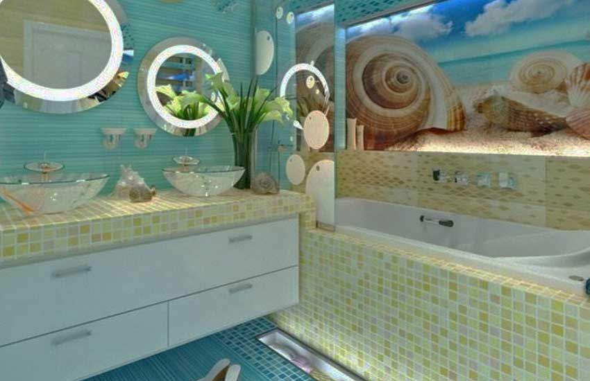 морскойдизайн ванной комнаты