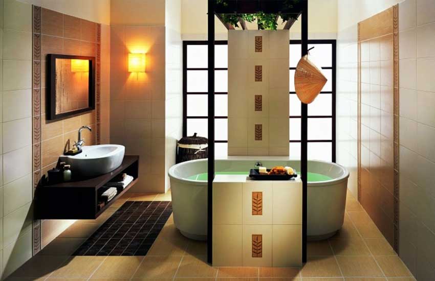 японский дизайн ванной комнаты