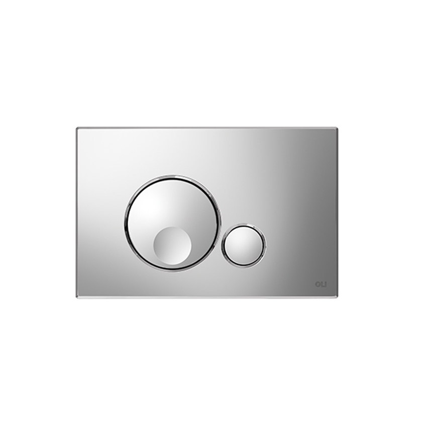 Кнопка смыва механическая Oli двойная Globe пластиковая хром глянцевый изображение