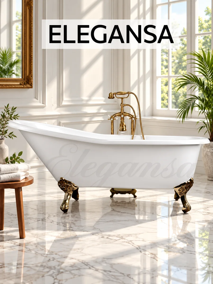 Ванна чугунная Elegansa Schale Gold