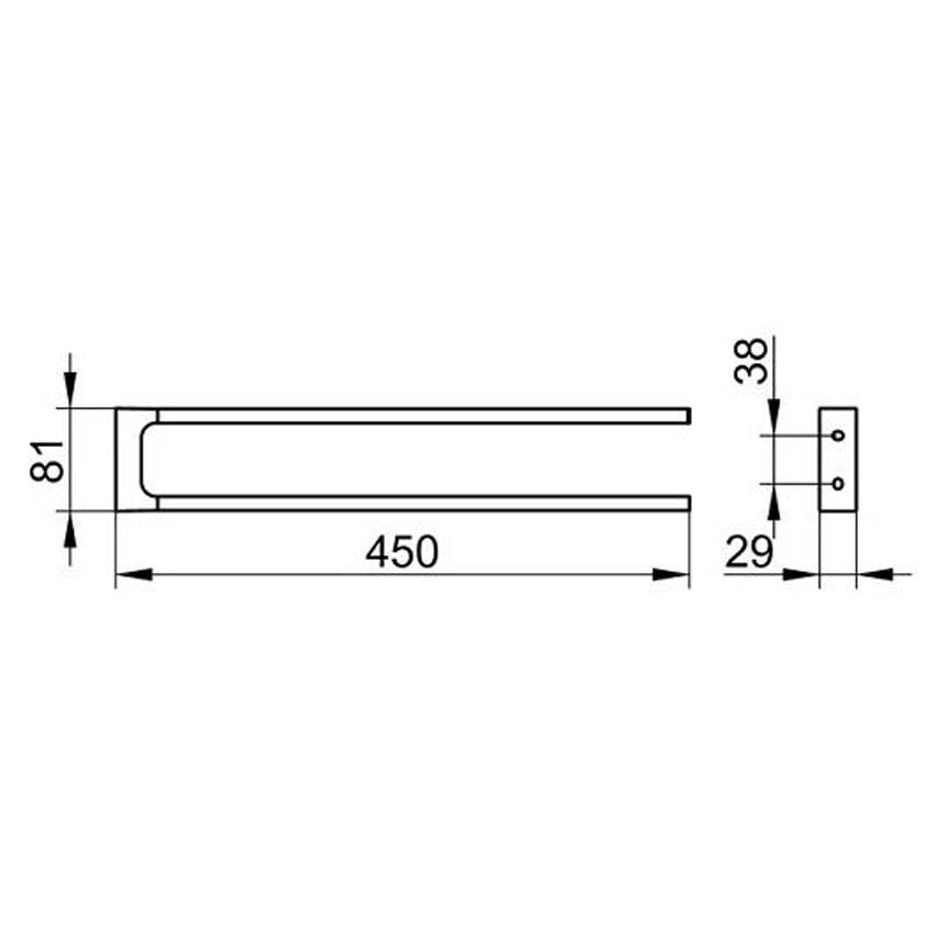 Держатель для полотенца двойной Keuco Edition 11 11118010000 изображение