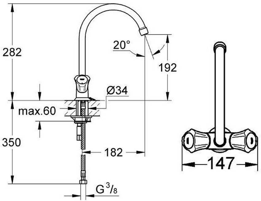 Смеситель для кухни Grohe Costa L 31812001 изображение