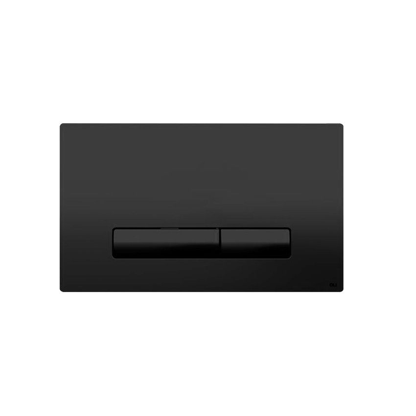 Кнопка смыва механическая Oli двойная Glam пластиковая черный soft touch изображение