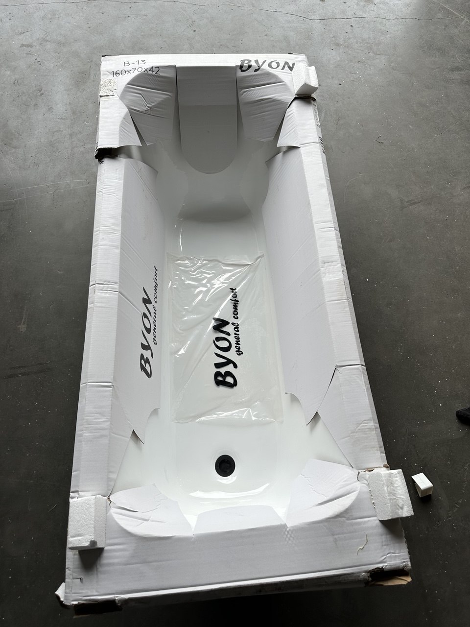 Ванна чугунная Byon B13 160x70x42 (№ 0629) изображение