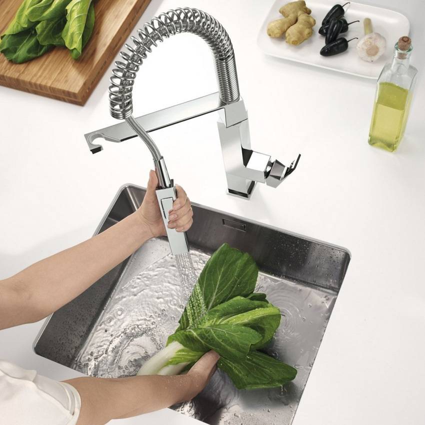 Смеситель для кухни Grohe Eurocube 31395000 изображение