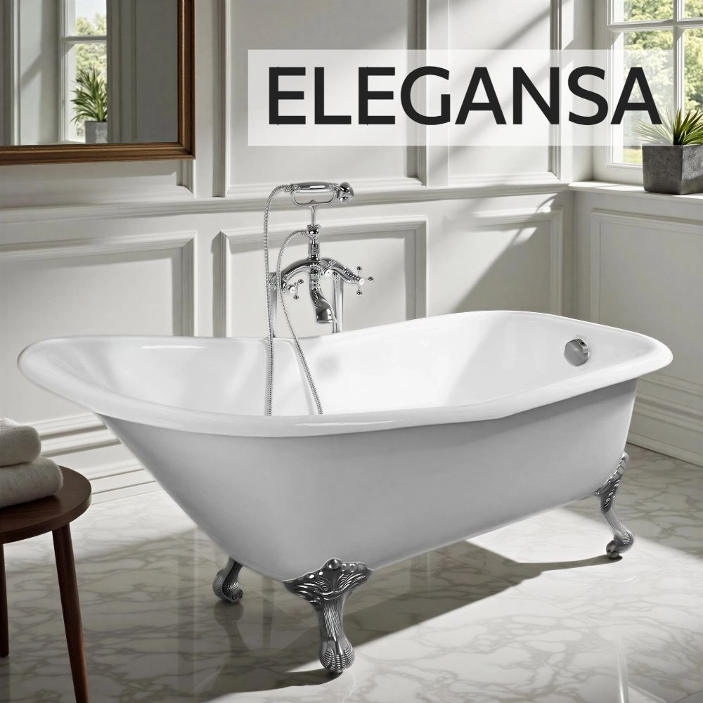 Ванна чугунная Elegansa Schale Chrome