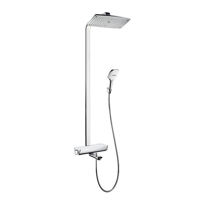 Душевая стойка для ванны Hansgrohe Raindance Select E 360 27113400 Showerpipe, белый/хром изображение