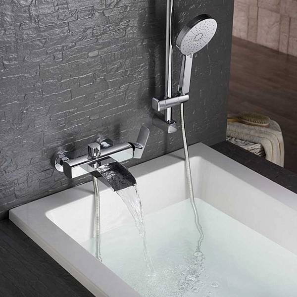 Смеситель для ванны с душем, каскадный Timo Lumi 4214/00Y хром изображение