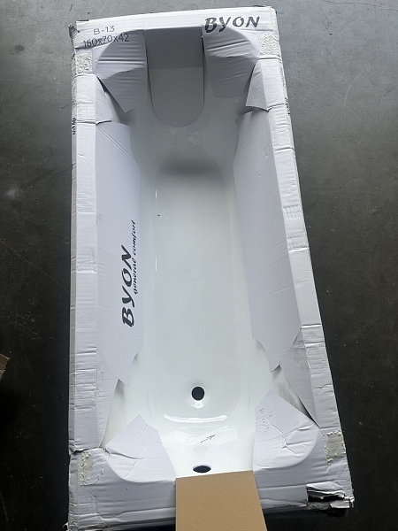 Ванна чугунная Byon B13 160x70x42 (№ 1076) изображение