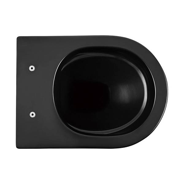 Унитаз подвесной Abber Bequem AC1102MB черный матовый, безободковый изображение