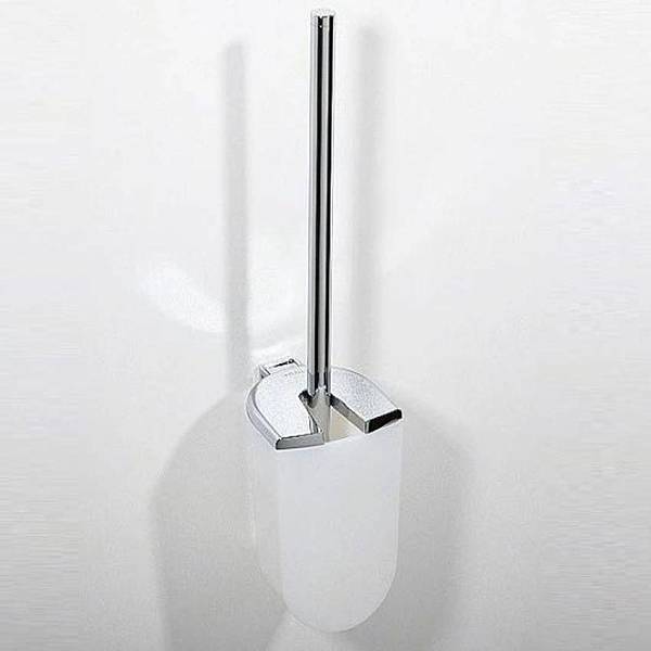 Туалетный ершик откидной с крышкой, колба пластик Keuco Elegance 11664010100 изображение