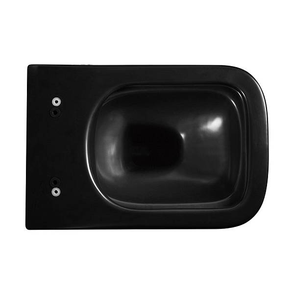 Унитаз подвесной Abber Rechteck AC1200MB черный матовый, безободковый изображение