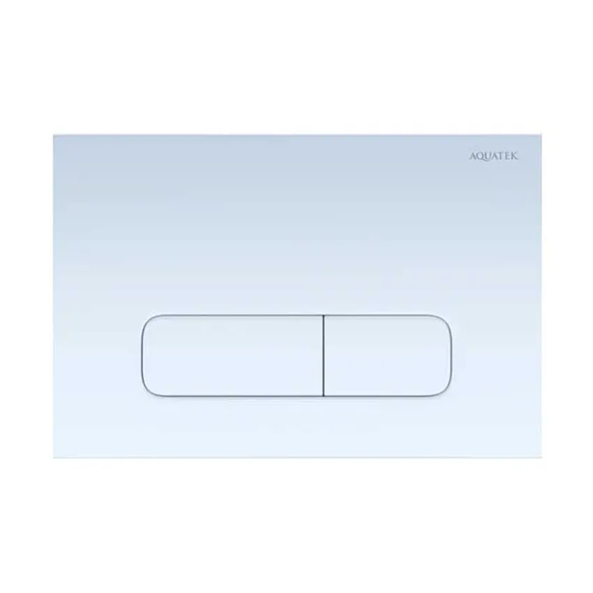 Панель смыва Aquatek KDI-0000013 белая, клавиши прямоугольные