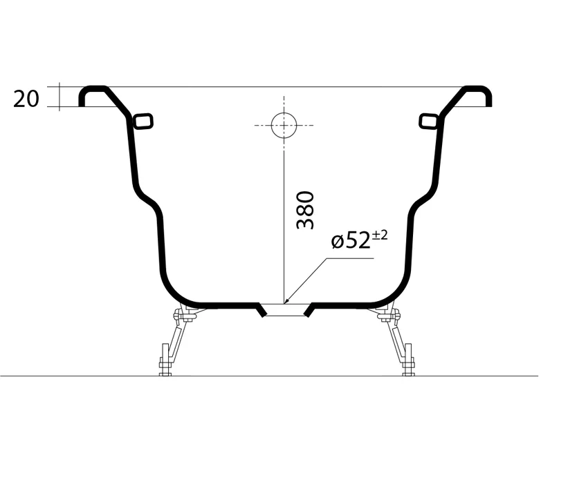 Ванна чугунная Aquatek Гамма 180x80 изображение