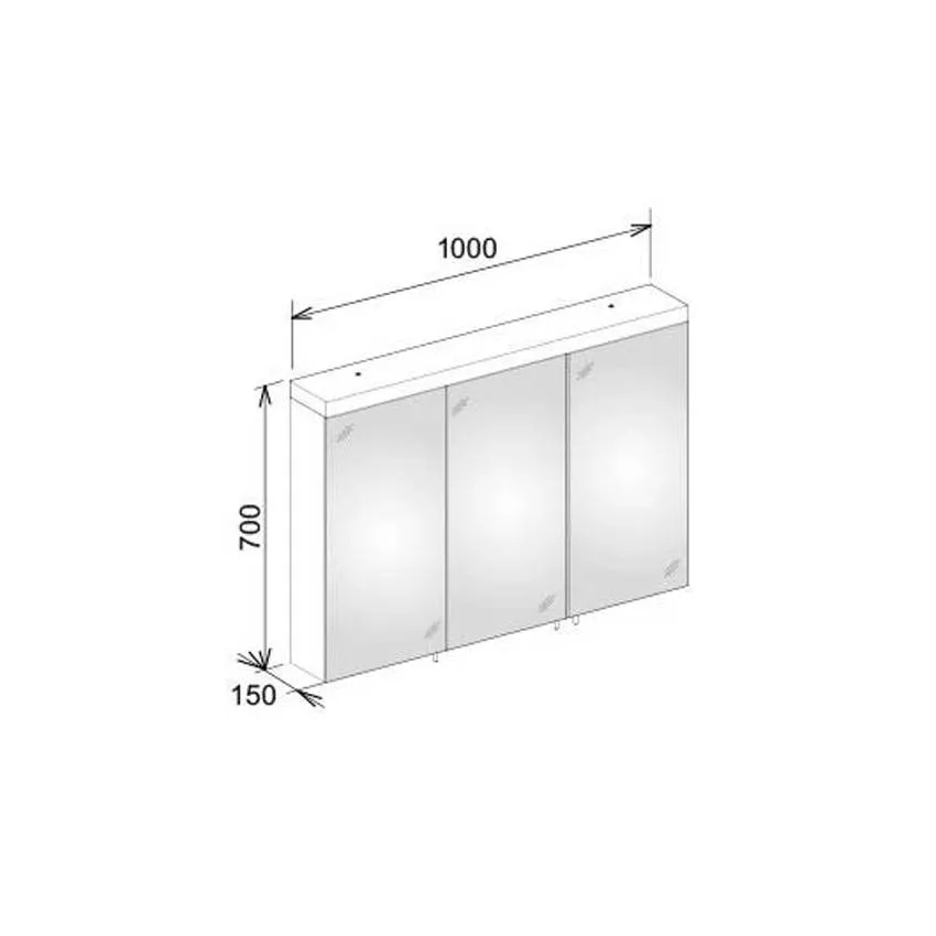 Зеркальный шкаф Keuco Royal Reflex 24204171301 изображение