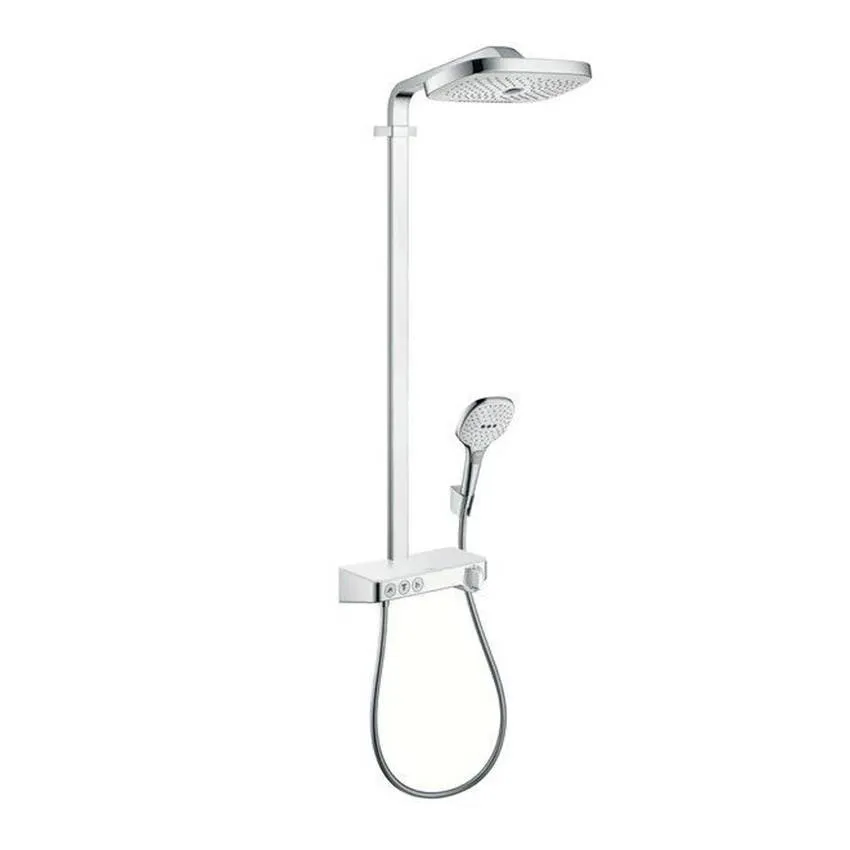 Душевая стойка Hansgrohe Raindance Select E 300 3jet 27127400 Showerpipe белый/хром