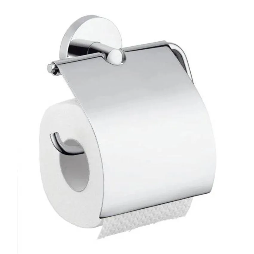 Держатель туалетной бумаги Hansgrohe Logis 40523000 с крышкой изображение