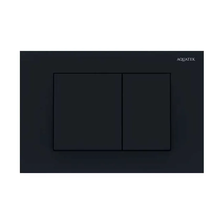 Панель смыва Aquatek KDI-0000012 черная матовая, клавиши квадрат