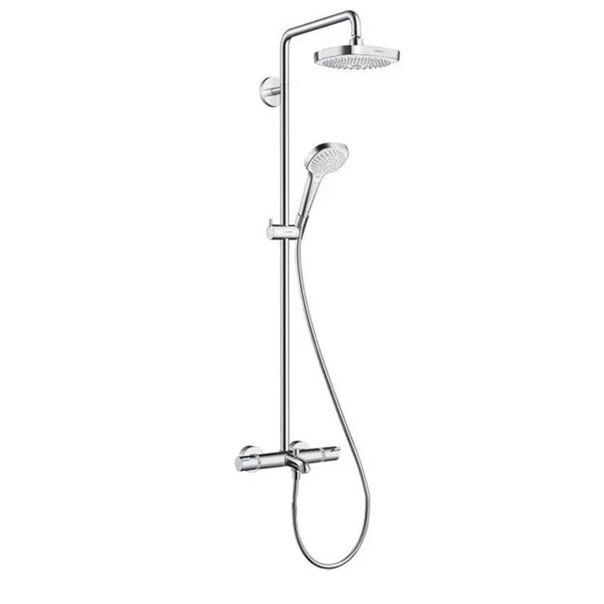 Душевая система Hansgrohe Croma Select E 180 2jet Showerpipe 27352400 белый/хром