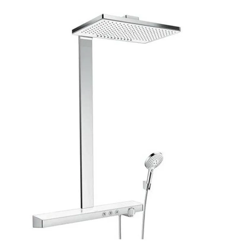 Душевая система Hansgrohe Rainmaker Select 460 2jet Showerpipe 27109400 с термостатом, белый/хром