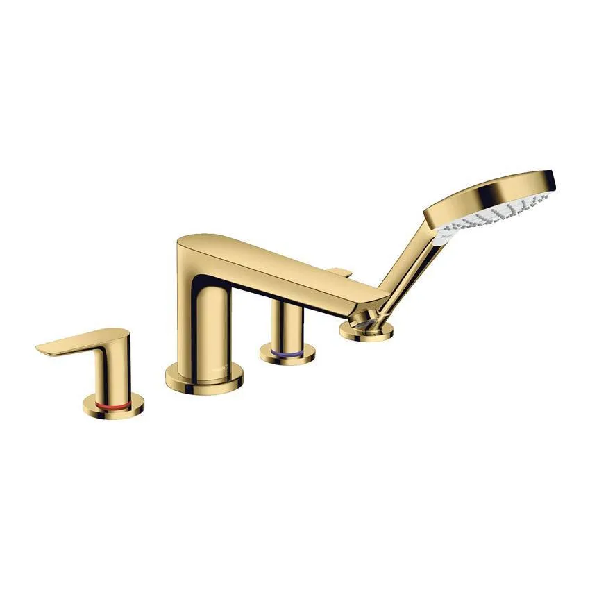 Смеситель на край ванны Hansgrohe Talis E 71748990, золото изображение