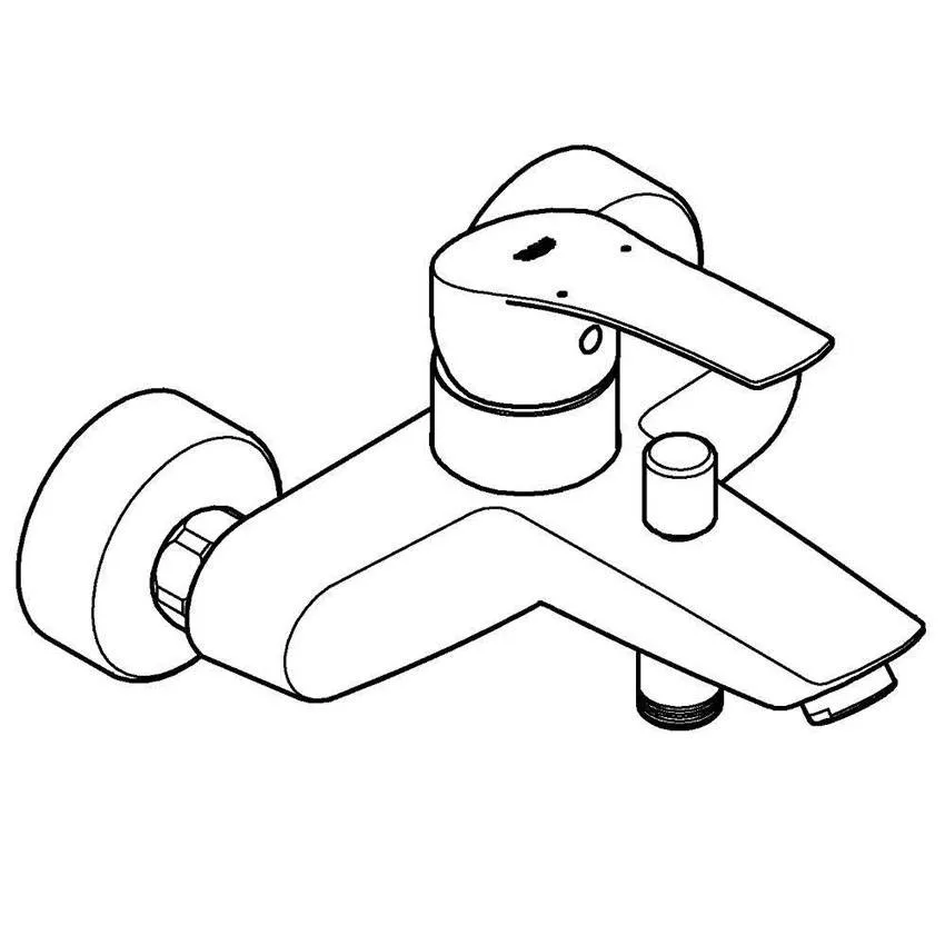 Смеситель для ванны Grohe Eurosmart 33300003 изображение