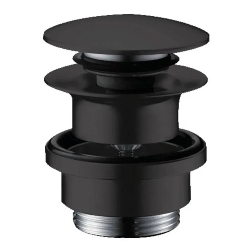 Донный клапан Push-open для раковины Hansgrohe 50100670 черный матовый изображение