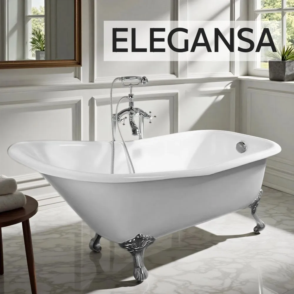Ванна чугунная Elegansa Schale Chrome