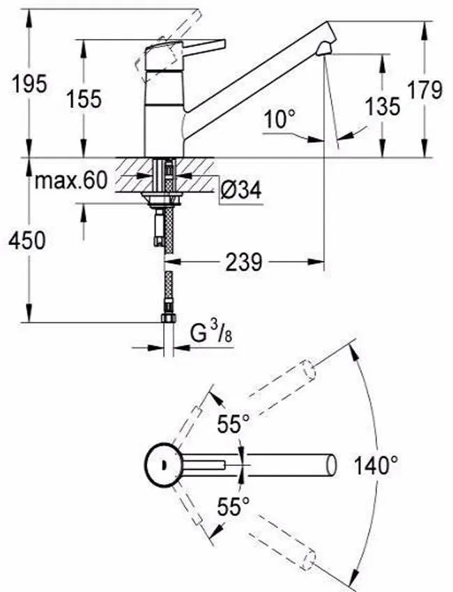 Смеситель для кухни Grohe Concetto New 32659001 изображение